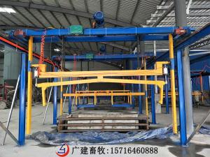 Production line of machine-made fecal leakage plate